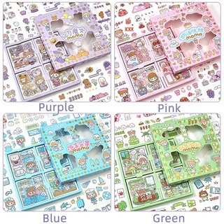 

100 Lembar Stiker Motif Kartun Korea Lucu Anti Air Dekorasi Handbook Scrapbook DIY MURAH MOMO