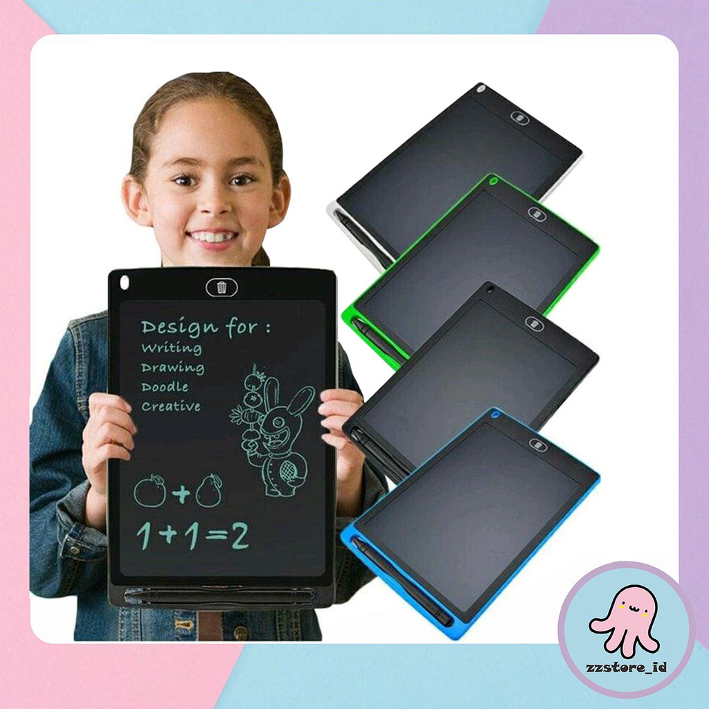 LCD Drawing Writing Tablet 8.5 Inch Mainan Papan Tulis Bisa Hapus Board Digital Pad Edukasi Pen Gambar Easy Writting 8,5&quot; Tab untuk Anak