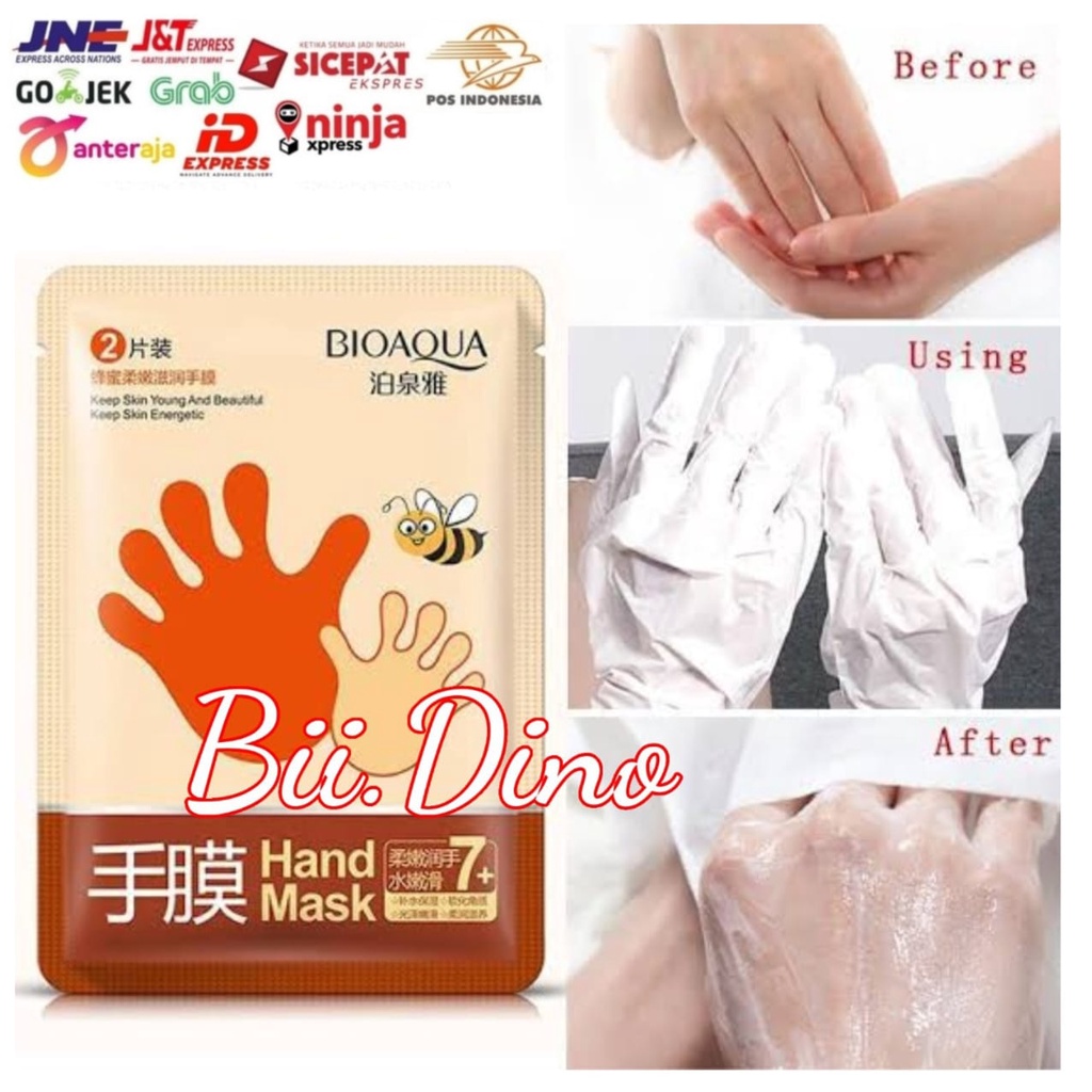Masker Tangan Bioaqua Honey Soft and Moisturizing Hand Mask Kasar Kering Bersisik Terkelupas