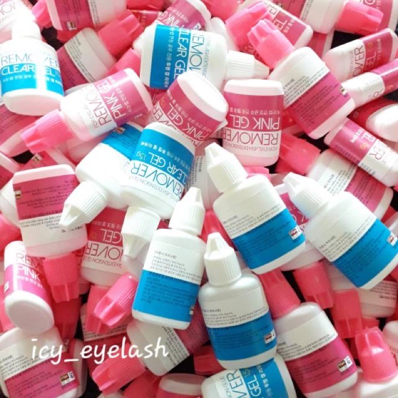 Gel Remover Glue for eyelash extensions extension made in korea 15ml remover pink gel