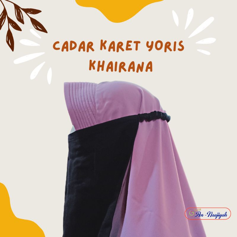 CADAR KARET YORIS TEBAL TIDAK NERAWANG MURAH NIQAB KARET MUKENA YORIS PREMIUM MURAH
