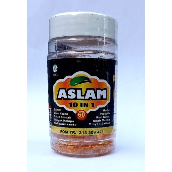 ASLI 100% Kapsul Habbatussauda Plus Propolis Trigona Merk Aslam 10 in 1