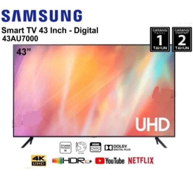 LED 4K Crystal UHD Smart TV Samsung 43" 43AU7000 | 43 inch in AU7000