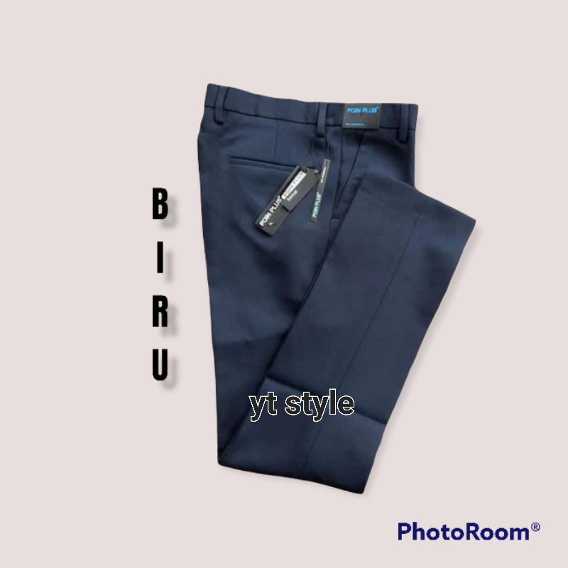 celana bahan jumbo poin plus 39-44 | celana bahan slimfit pria poin plus | celana formal slimfit semiwool pria poin plus  | celana bahan pria | celana formal pria | celana panjang pria | celana kantor pria | celana pria