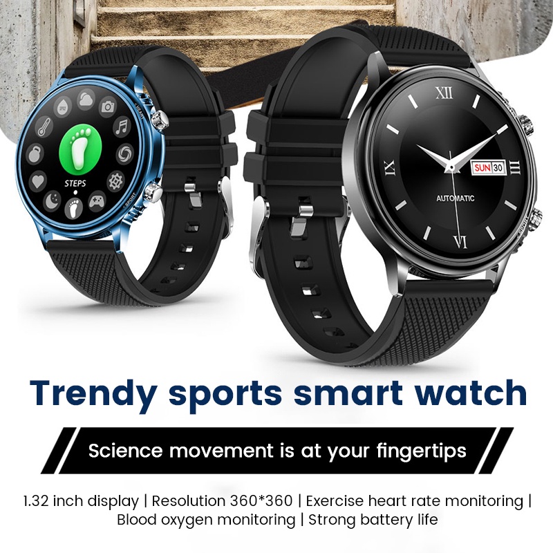 v BACA Uonevic CF81 smartwatch TG pelindung anti gores antigores layar kaca film jam tangan tempered