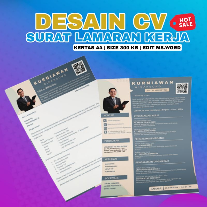 

Desain CV / Jasa Desain CV Curriculum Vitae | Pembuatan CV dan Lamaran Kerja