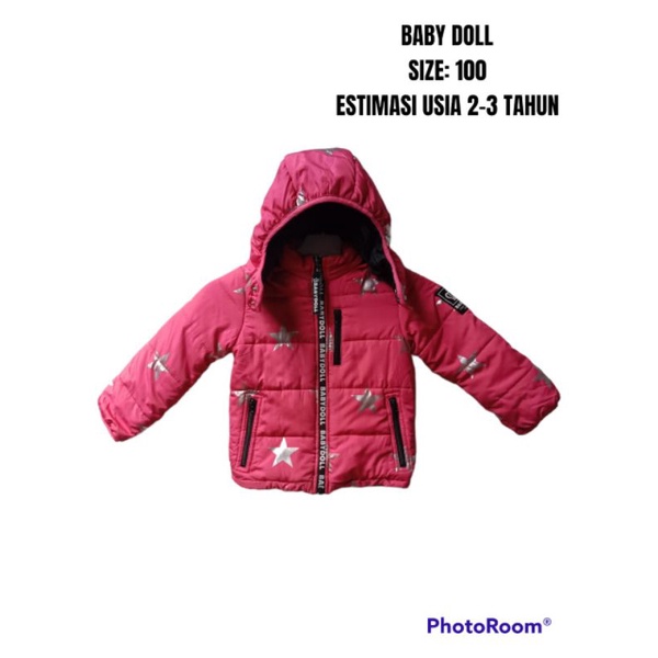 Jaket Hoodie Anak Baby Doll Thrift