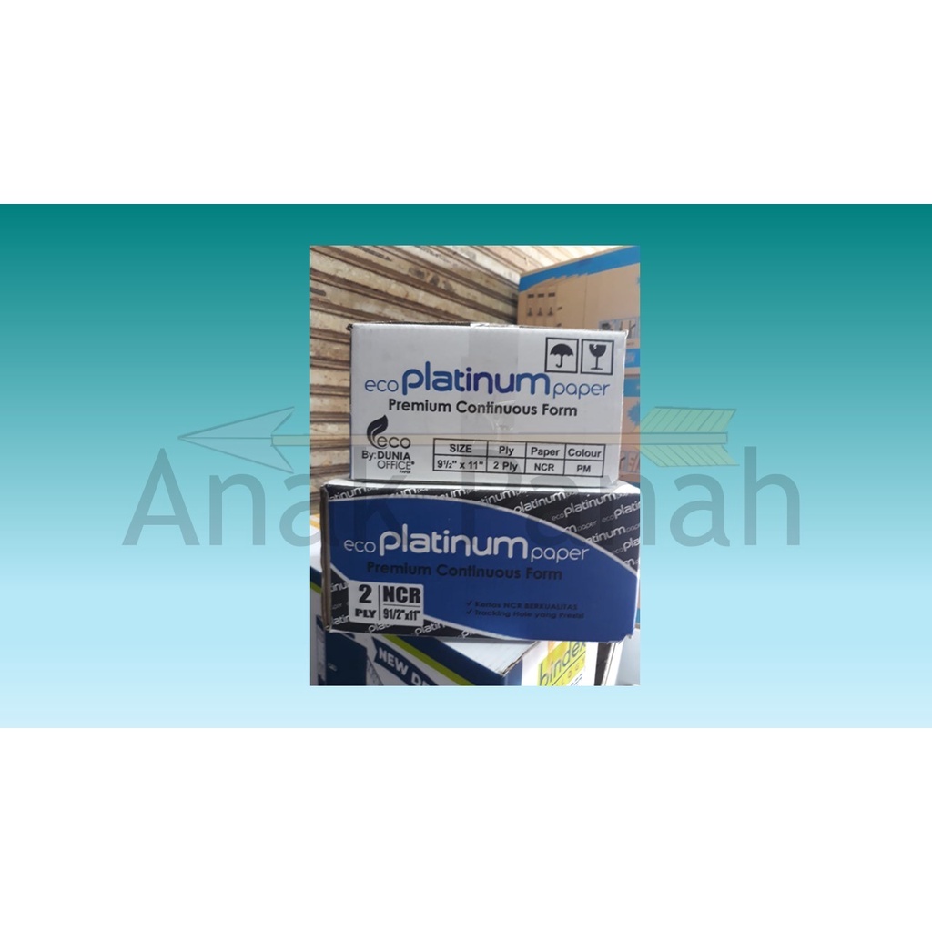 

Continuous Form Uk. 9.5" x 11", 2 Ply NCR Merk Platinum