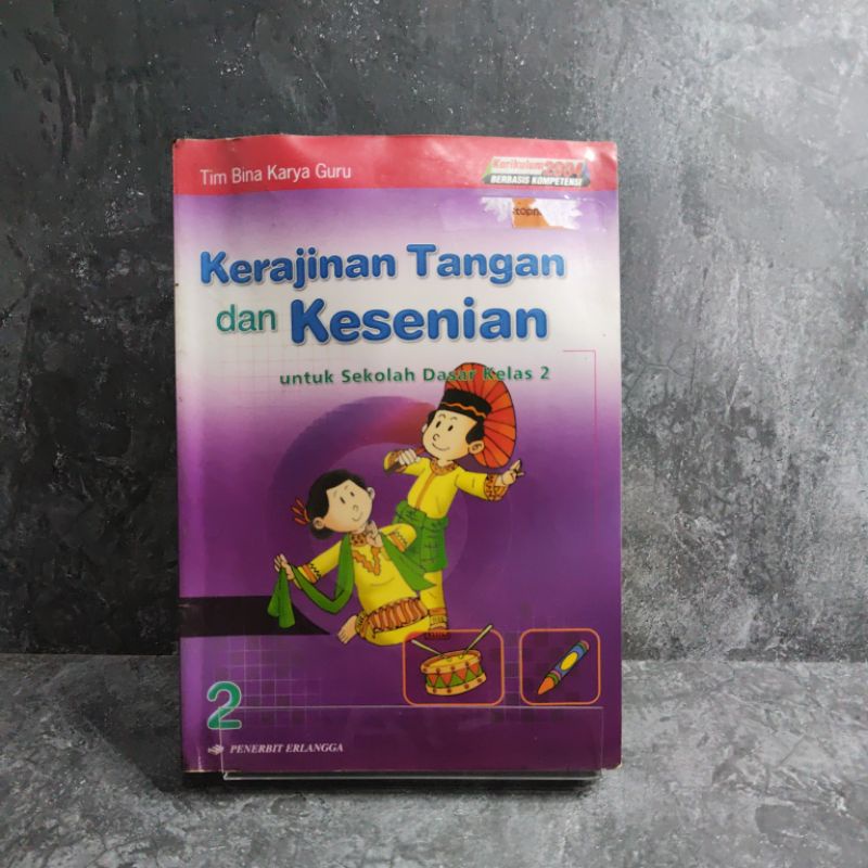 Buku Kerajinan Tangan dan Kesenian kelas 2, II, SD, Kurikulum 2004, Tim Bina Karya Guru, Penerbit Er