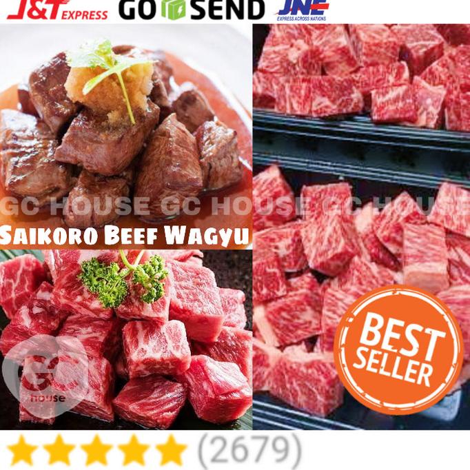 

SAIKORO Wagyu Beef Premium Meltique Cubes Steak Sapi uk 2cm pack 250gr gchou53 dijamin