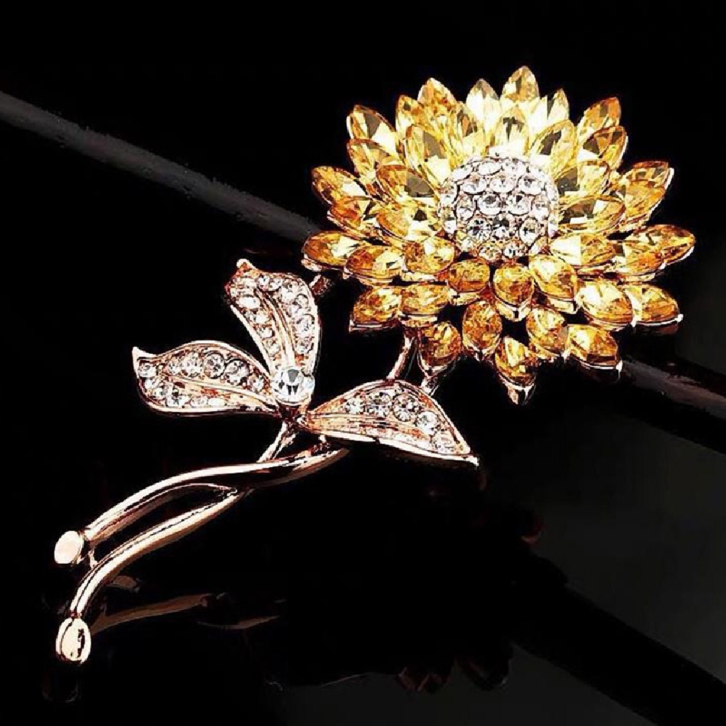 /Fashion Hot// Fashion// 1PC Bunga Matahari Bros Wanita Pria Bunga Pernikahan Kantor Brooch Pin Hadiah.