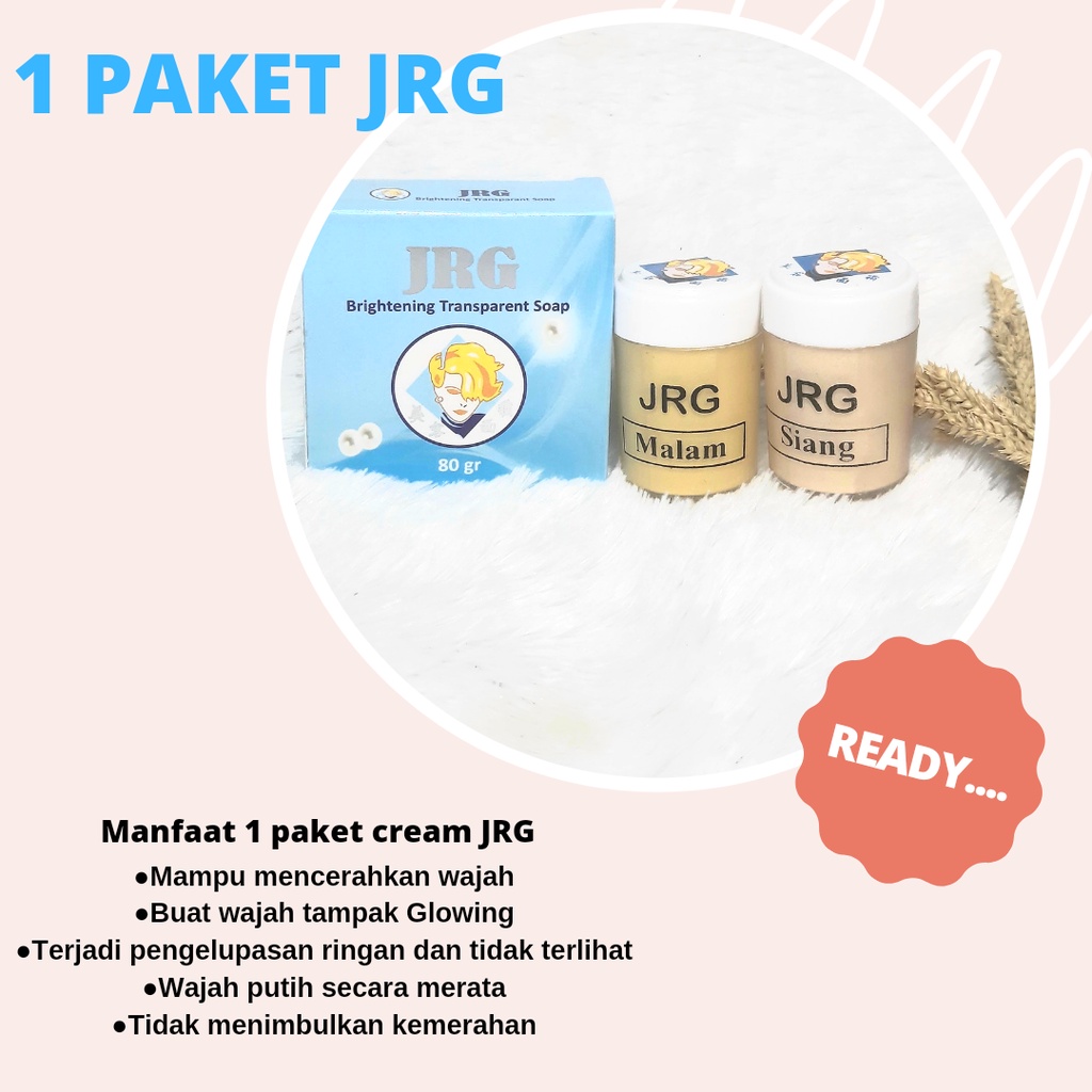 paket cream JRG+SABUN BPOM /cream bandung pemutih original