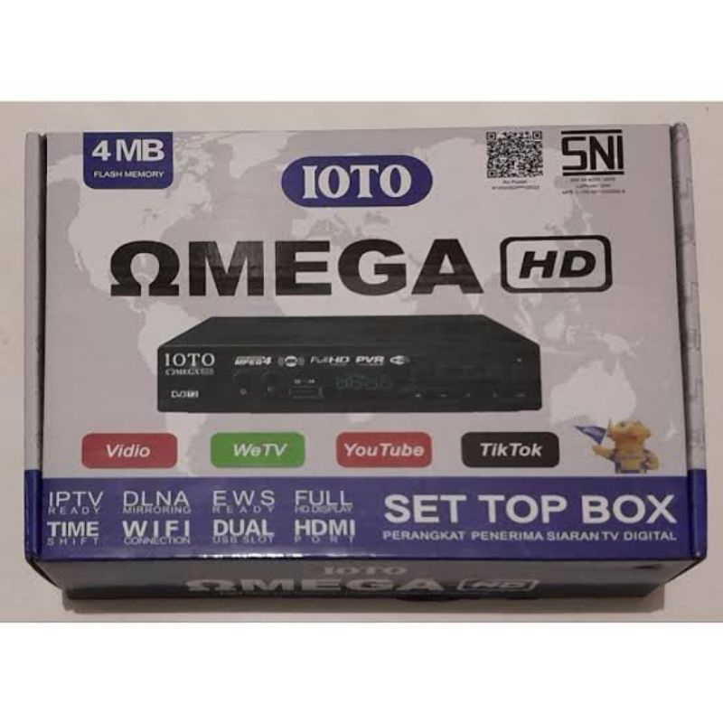 Set Top Box STB TV Digital IOTO Full HD SNI Rekomendasi Kominfo IOTO OMEGA(HD)