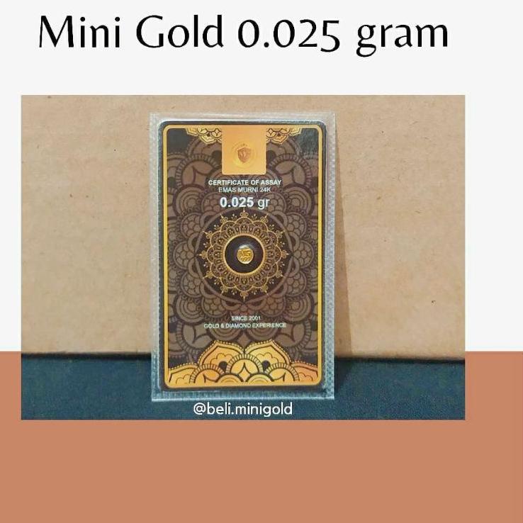 ™►► Mini Gold 0,025 gram