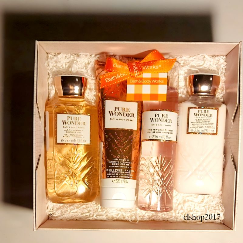 BBW PURE WONDER GIFT SET PAKET BATH &amp; BODY WORKS