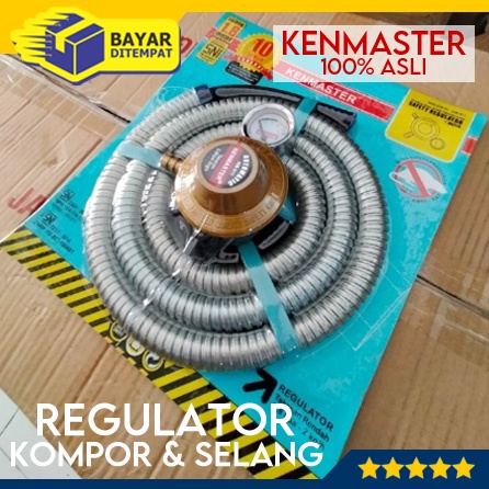 KENMASTER Regulator Kompor Gas  Dan Selang Komplit