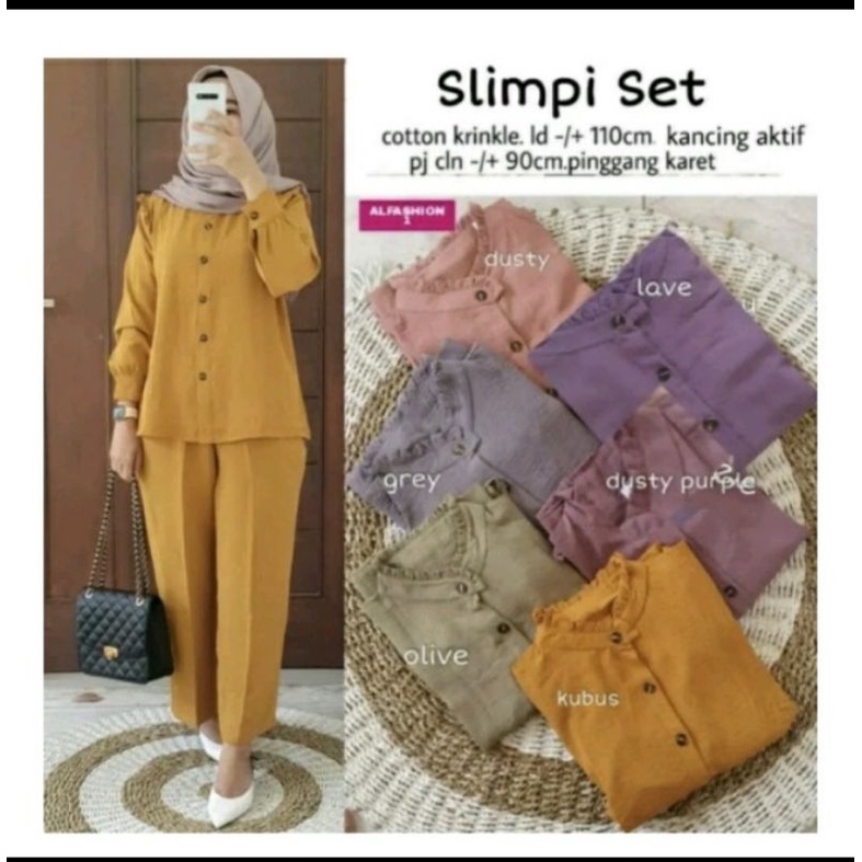 slimpi set jumbo/set crincle oversize