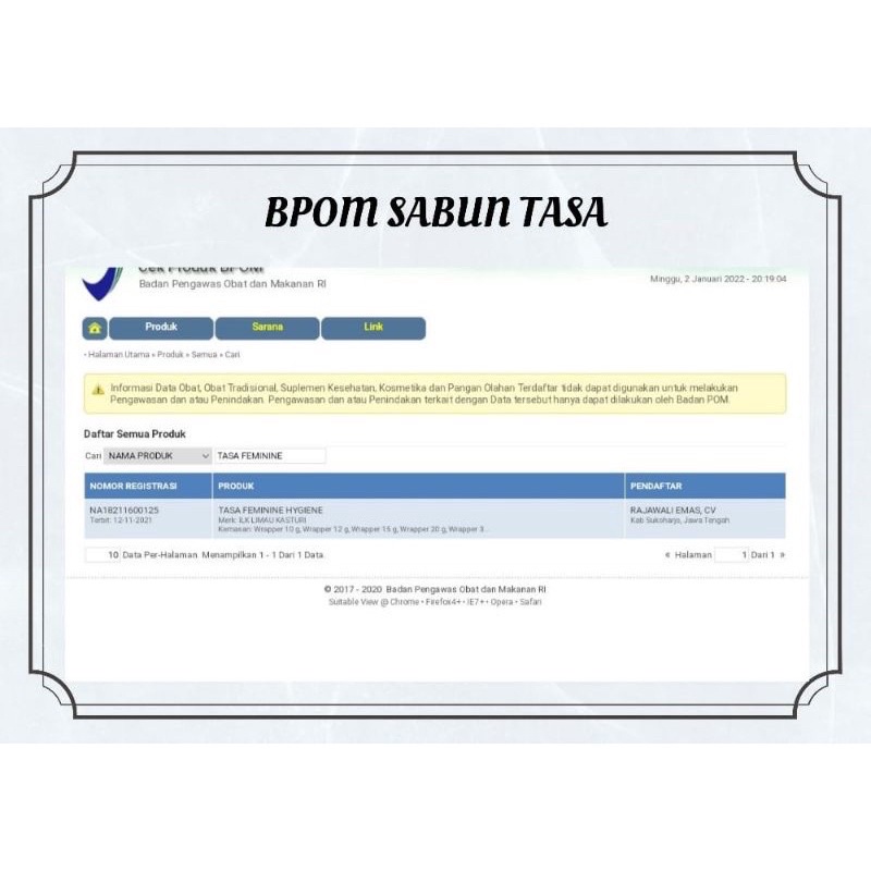 SABUN TASA MISS V  5in1