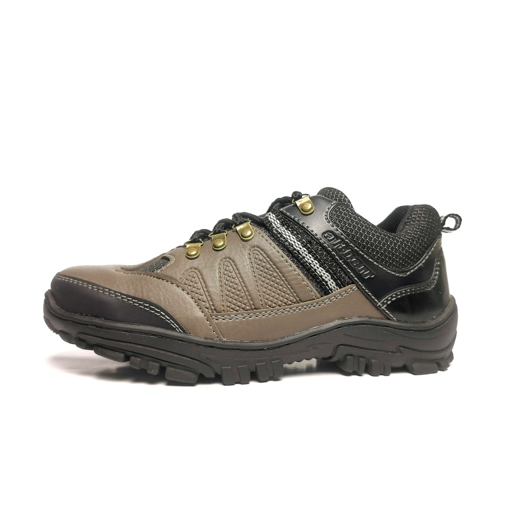 Sepatu Kerja Outdor Safty Pria Sepatu Gunung Hiking Ujing Besi Sepatu Kerja Proyek Lapangan Original