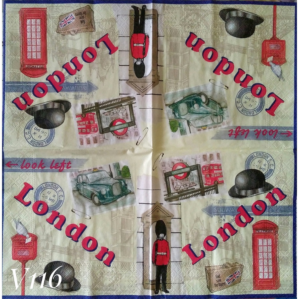 

Napkin Europe Vintage V116/ Tissue Decoupage