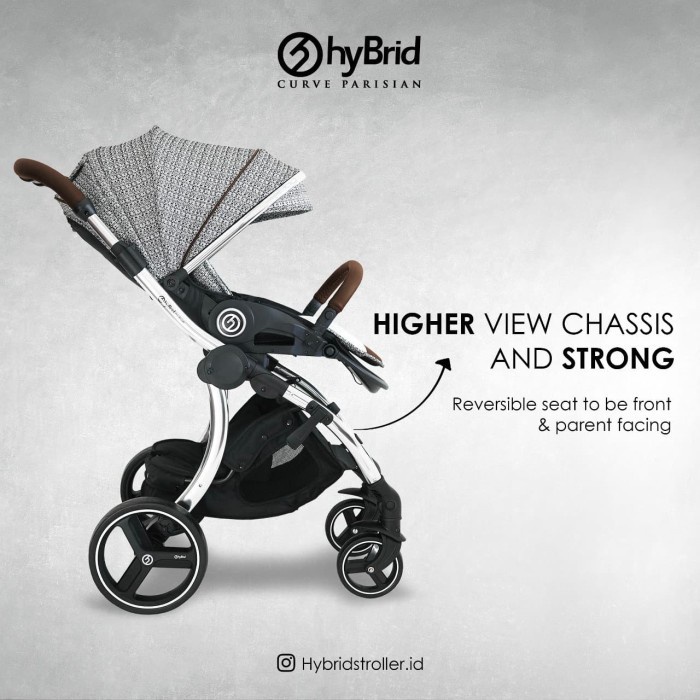 PRELOVED HYBIRD CURVE STROLLER PARISIAN / KERETA DORONG BAYI LIPAT