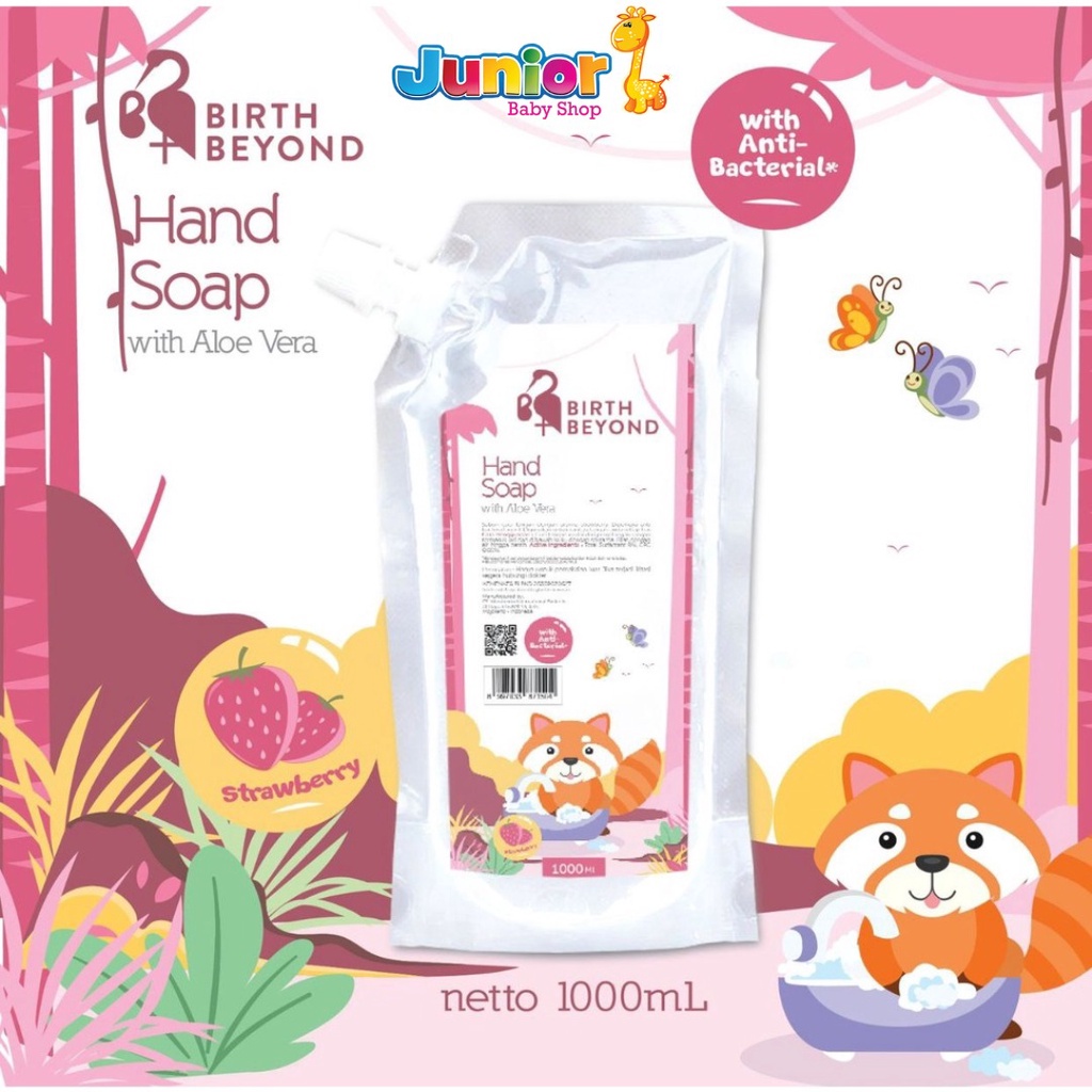 Birth Beyond Hand Soap with Aloe Vera Melon  &amp; Strawberry 1000ml