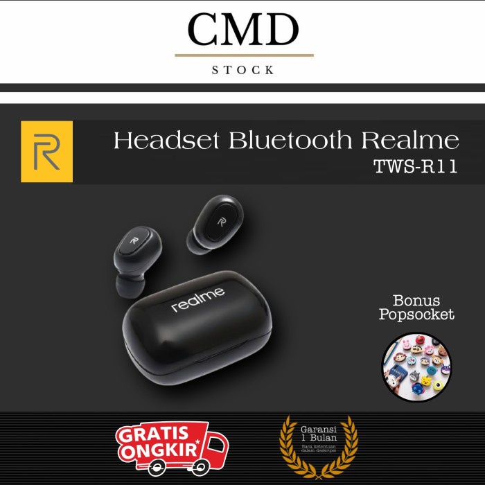HEADSET WIRELESS BLUETOOTH EARPHONE EARBUDS AIRDOTS REALME TWS R11