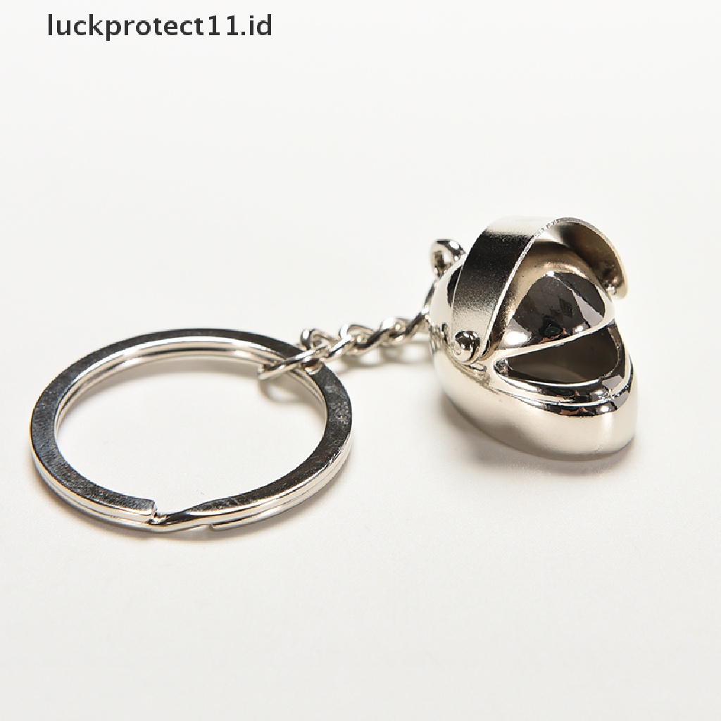 /Fashion Hot// Fashion// Gantungan Kunci Helm Sepeda Motor Kreatif Ring Gantungan Kunci Keyring Key Fob.