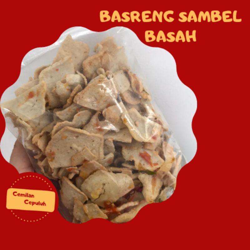 

Basreng Sambel Basah Seblak Cemilan Cepuluh