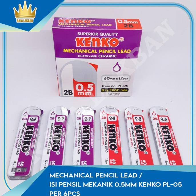

Mechanical Pencil Lead / Isi Pensil Mekanik 0.5mm KENKO PL-05 Per 6pcs