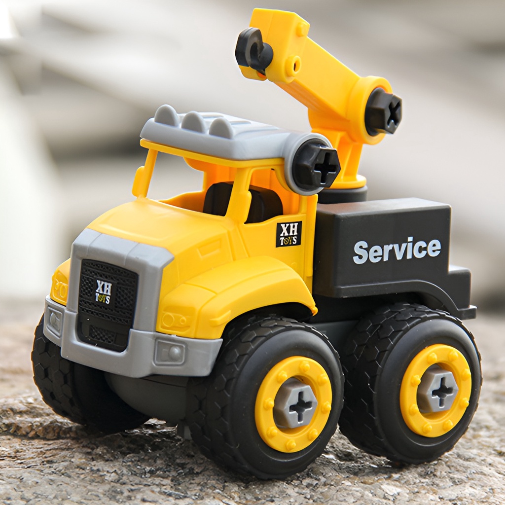 DIY Disassembly Mainan Building Block | Mainan Anak Laki Laki Mobil Mobilan Murah | 3/4/5/6/7 Tahun