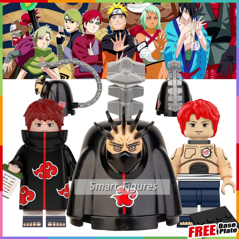 Hiruko Minifigures Naruto Sasori Akatsuki Nagato Pein Konan Deidara Yahiko Mainan Hadiah Figure Mini K2111