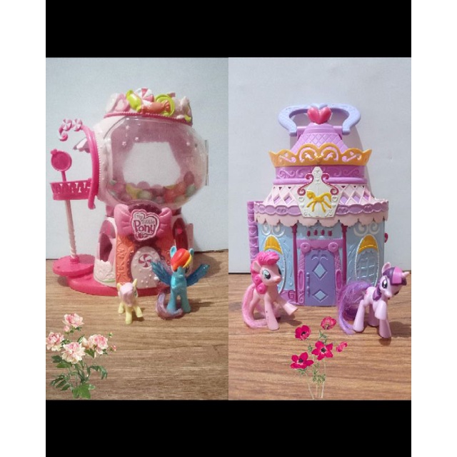 castle my little pony poni my little pony playhouse mainan poni
