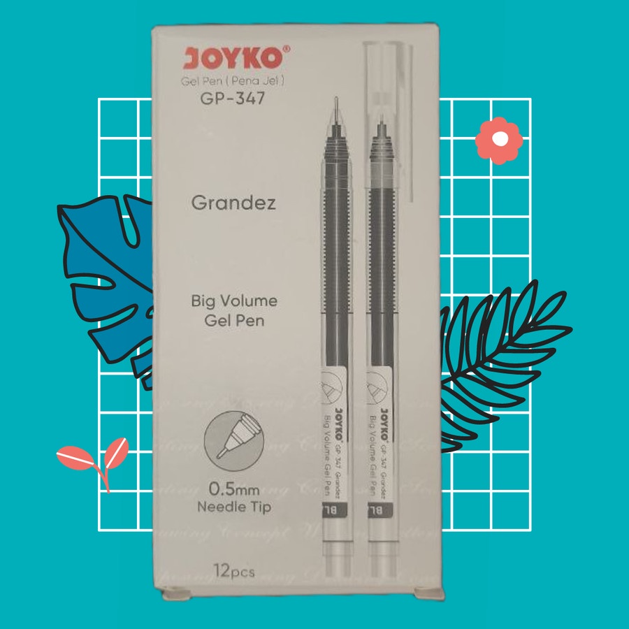 

Gel pen Joyko GP-347 Grandez 0.5 mm | pulpen, pena