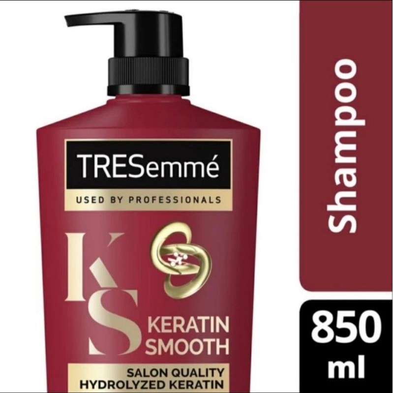 850ML TRESEMME KERATIN SMOOTH SCALP CARE SHAMPOO PUMP ANTI RONTOK DAN KETOMBE MENJAGA KULIT KEPALA