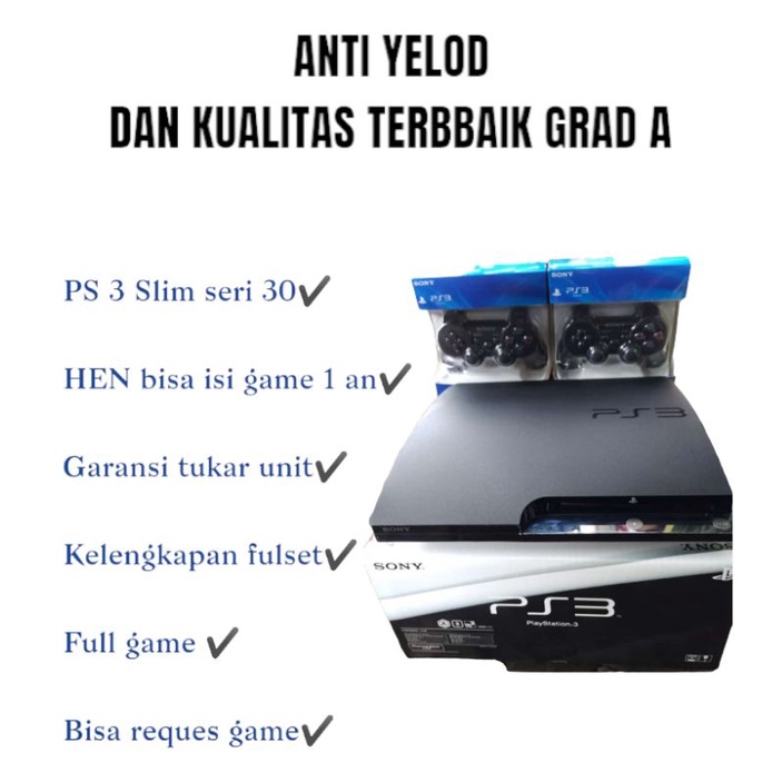 PS 3 slim seri 30 segel void