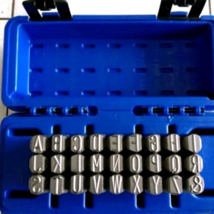 Angka Huruf Ketok 16 Mm Masus Made In Germany Huruf Angka Ketok Set