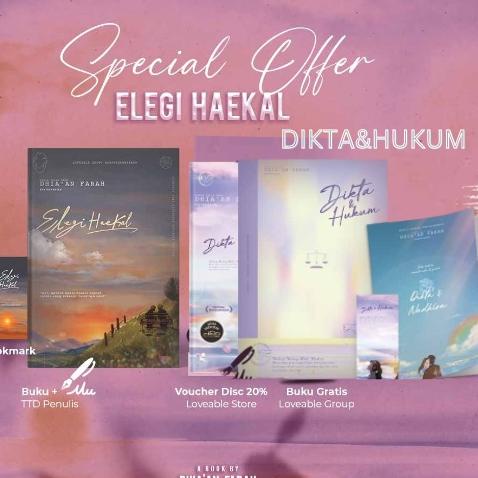 BISA COD Novel Dikta dan Hukum / Elegi Haekal - Dhia'an Farah