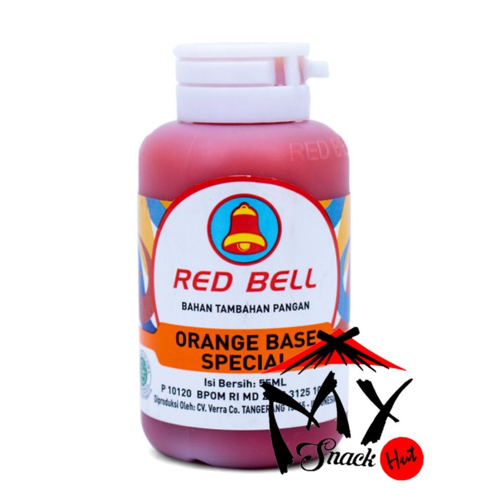 RED BELL PASTA ORANGE BASE 55ML - RED BEL PERISA SIRUP JERUK REDBEL PERASA ES BUAH KUE ROTI JEROK HALAL