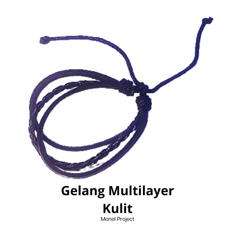 Gelang Multilayer Kulit