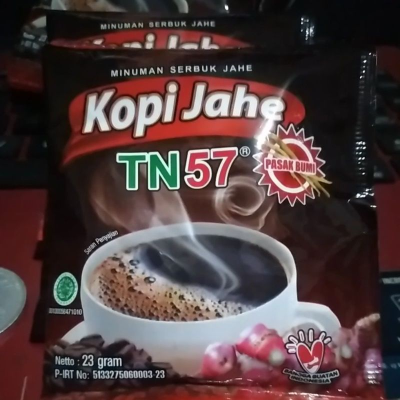 

Kopi Jahe TN 57 sachet Minuman Serbuk Jahe 23 gram