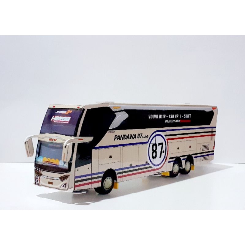 Miniatur Papercraft Bus Pandawa 87 Herbie