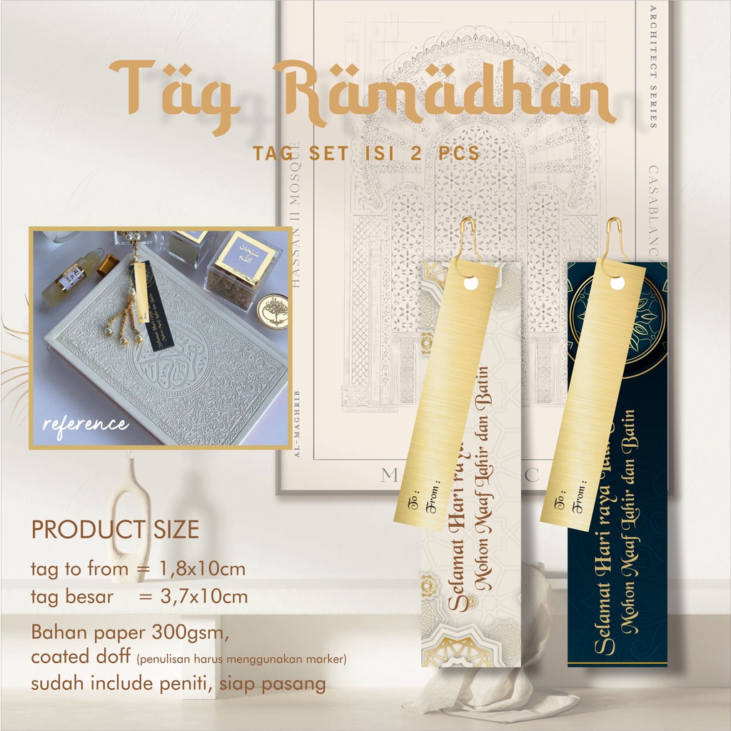 

( ISI 6 PCS ) CLEARANCE SALE ! Tag Idul Fitri Tebal Tag Set Ramadhan Tag Lebaran Murah