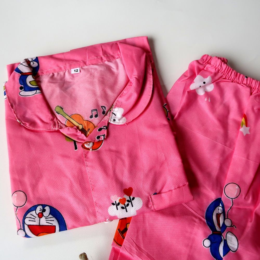 Setelan Baju Tidur Anak Perempuan Piyama Motif 1-4 Tahun