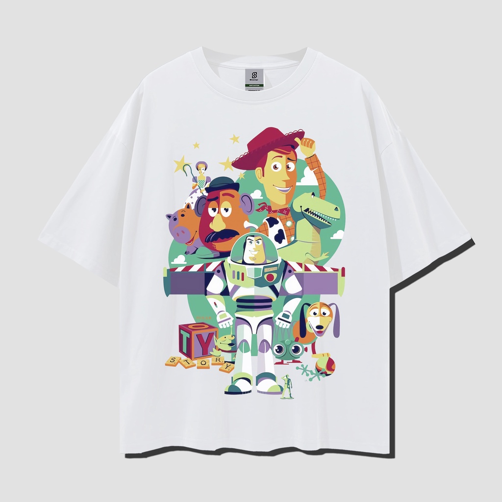 Toy Story Team Vintage  Style Oversize Tee