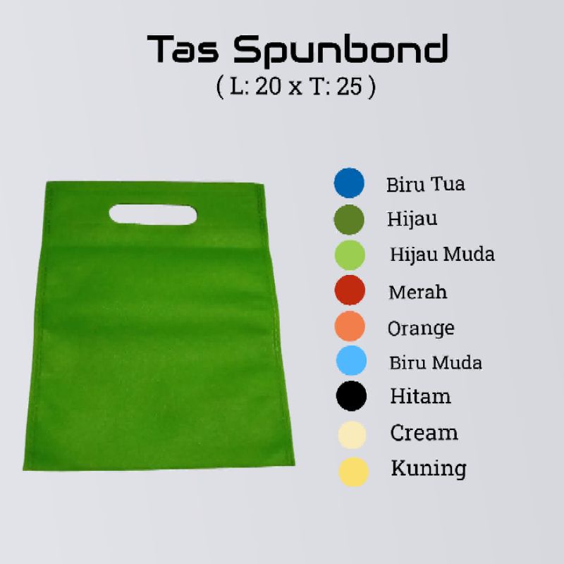 

Tas Spunbond / Tas Hajatan / Tas Kain / Tas Plong / Goodie Bag Uk. 20x25, 24x35, 30x42