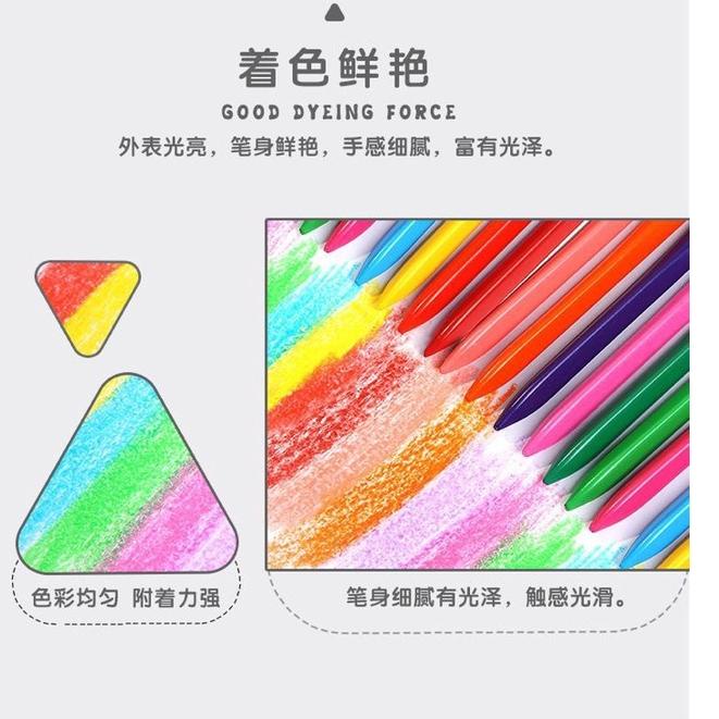 

TOP PRODUK Plastic crayon Lab Crayon Triangular Crayon Krayon Plastik Anak Crayonlab Crayon Murah Crayon Anti Kotor Krayon anak 66E*