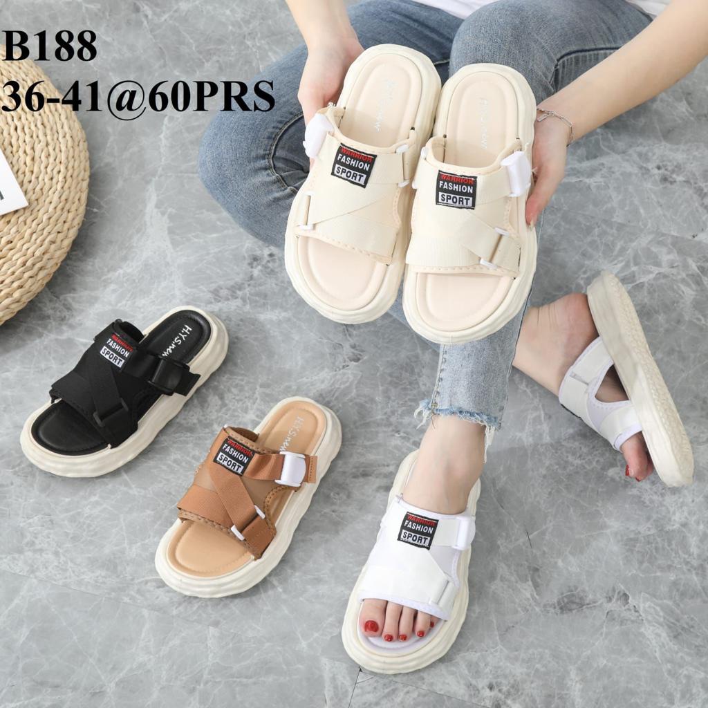 PROMO NGABISIN STOCK - Sandal Wanita Jelly KAIN FASHION WARRIOR Import / Sandal Selop Gunung Kain