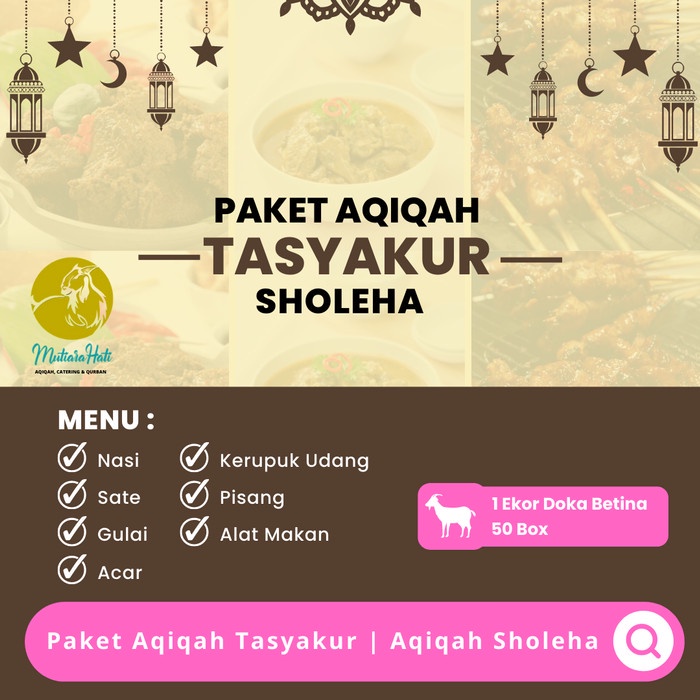 

Paket Aqiqah Murah Perempuan (Sholeha) [50 Box]