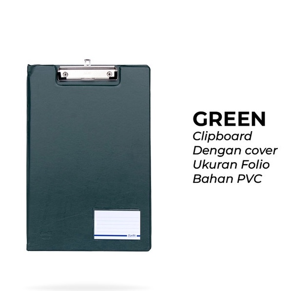 

Bantex Clipboard Papan Jalan Folio Model Cover Penutup Green